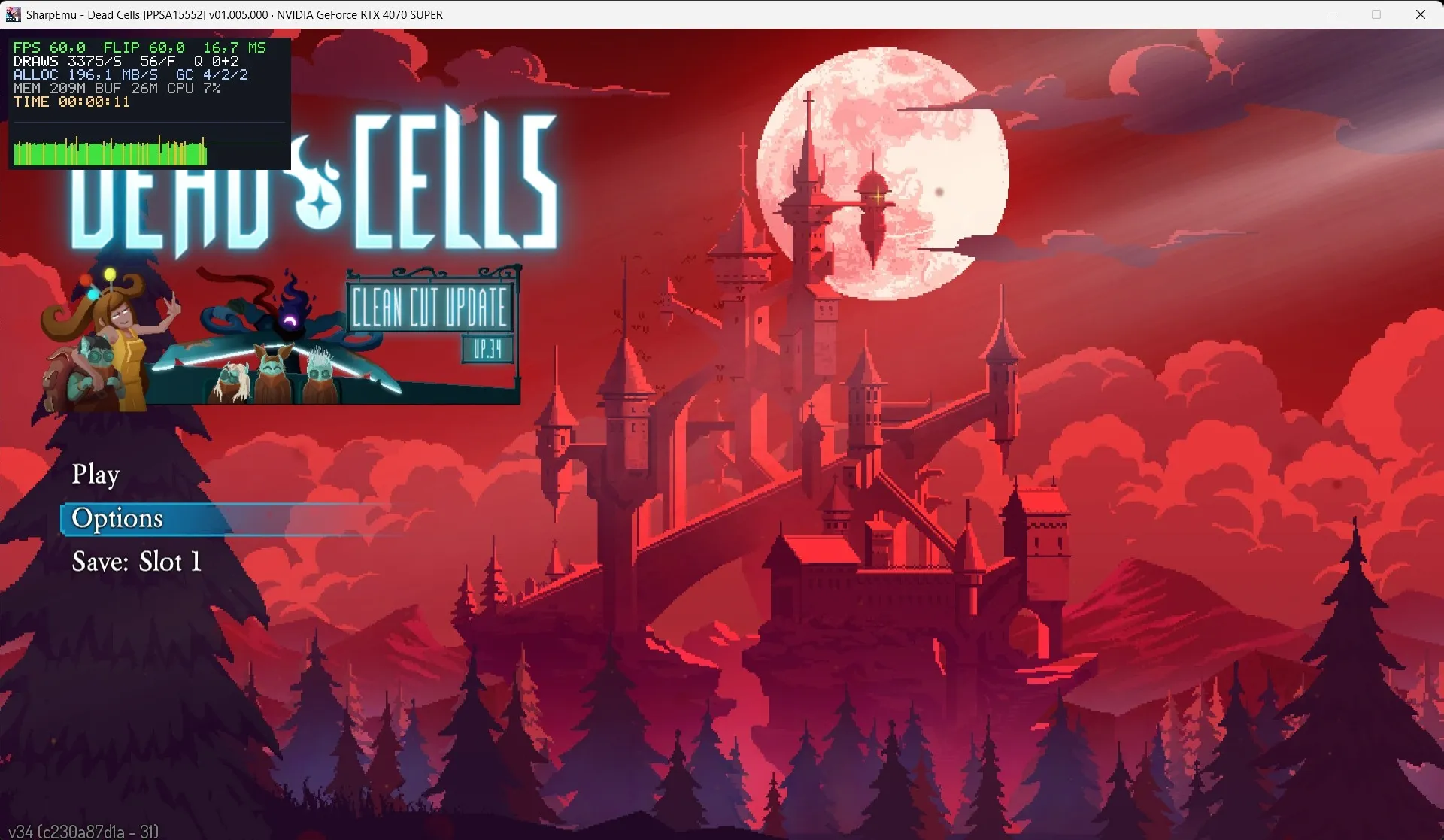Dead Cells running on SharpEmu