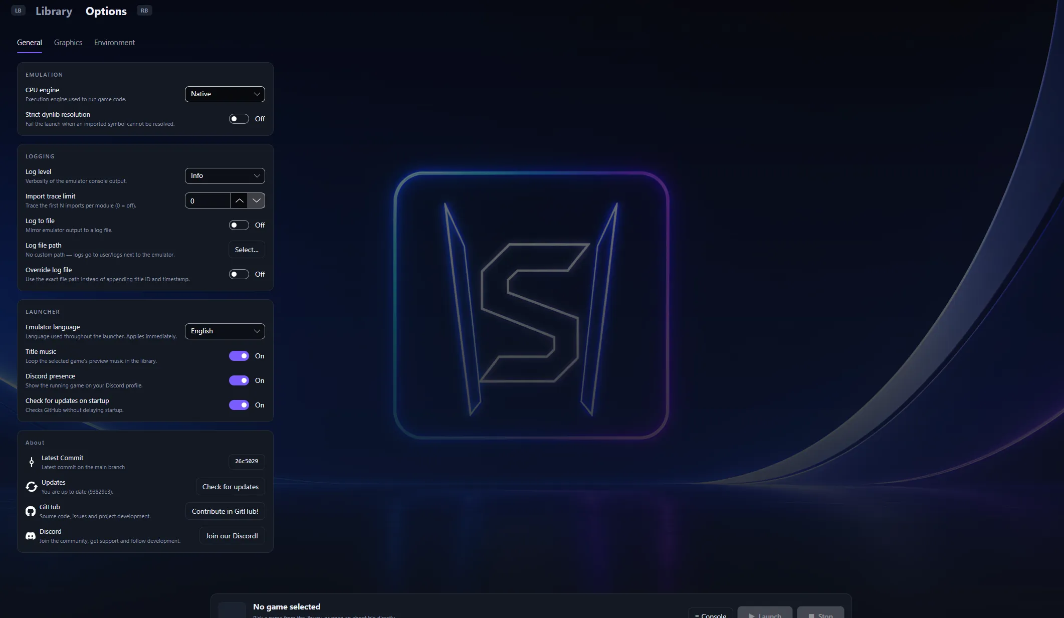 SharpEmu screenshot