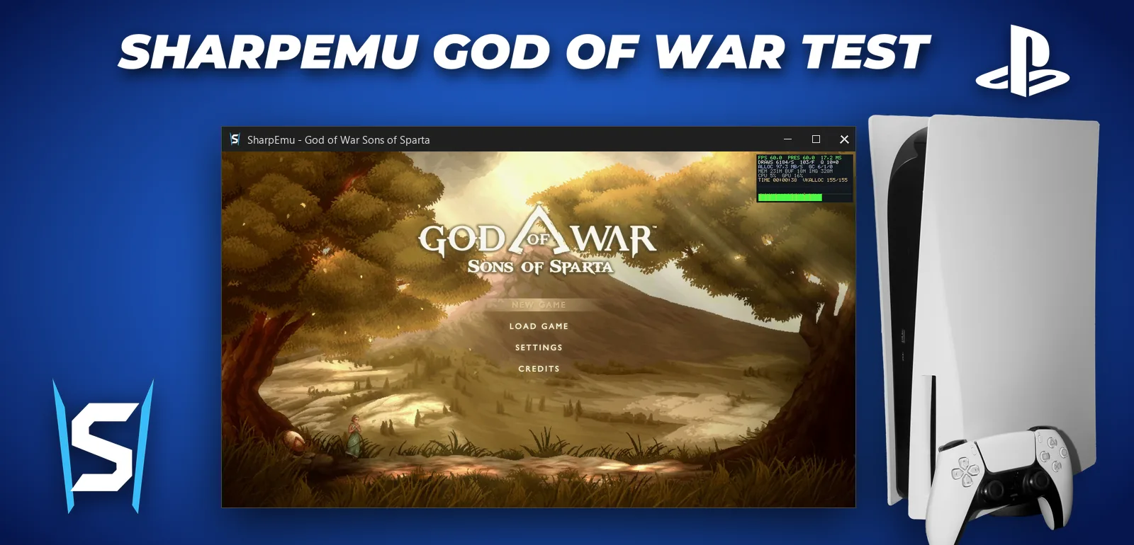 God of War: Sons of Sparta Runs at 60 FPS on SharpEmu