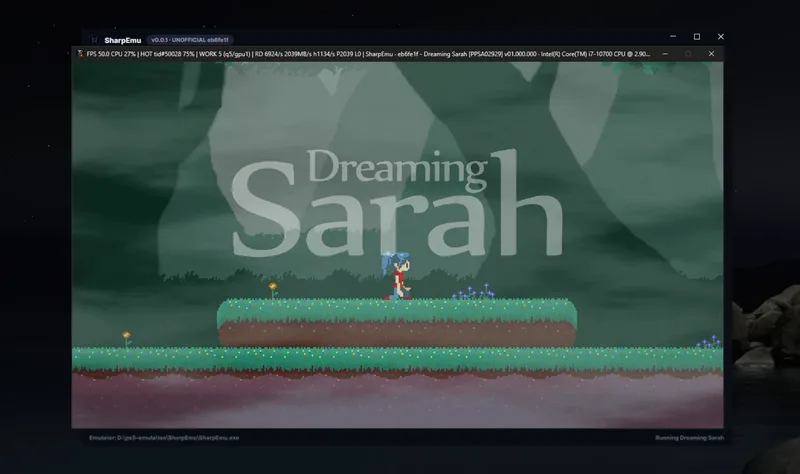 Dreaming Sarah Is Now Playable on SharpEmu - PS5 Emulation
