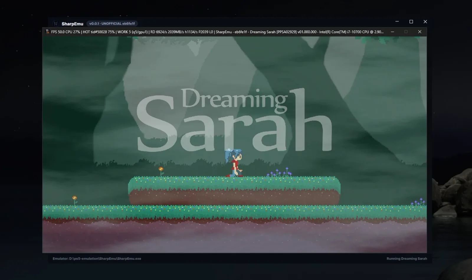 Dreaming Sarah Is Now Playable on SharpEmu - PS5 Emulation